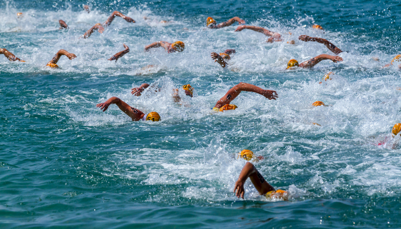 nage de triathlon 
